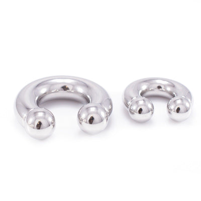 Horseshoe Circular Piercing Barbell with Internally Threaded Balls