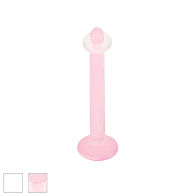 Piercing Retainer 14G Acrylic Tongue Ring