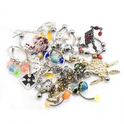 Belly Button Ring Pack of 20 Navel Ring Randomly Picked 14g