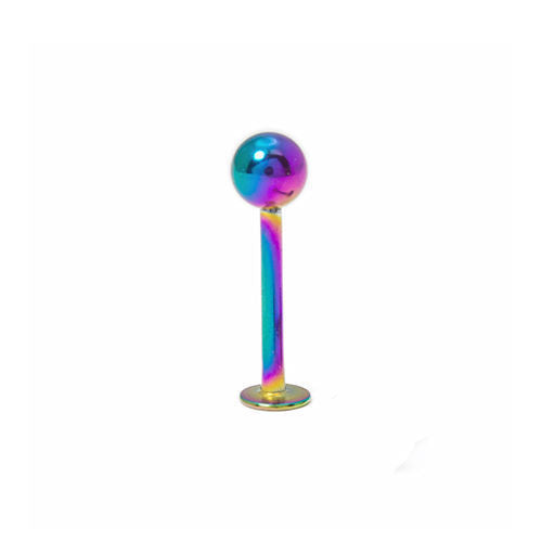 Multi-Colored IP Coated 16G Labret Monroe Lip Jewelry