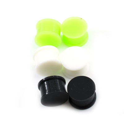 Three Pair of Soft Silicone Flexible Ear Plugs Double Flare