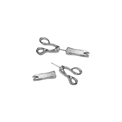 Pair of Scissor Design Pierced Earrings 20g Surgical Steel fit ear piercings