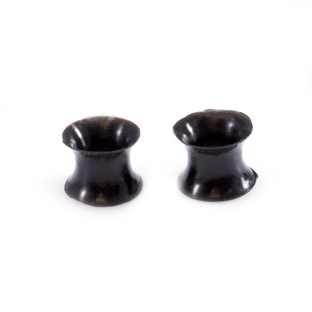 Ear Plugs / Tunnels Sold by Pair made of Soft Thin Silicone Flexible Expanders