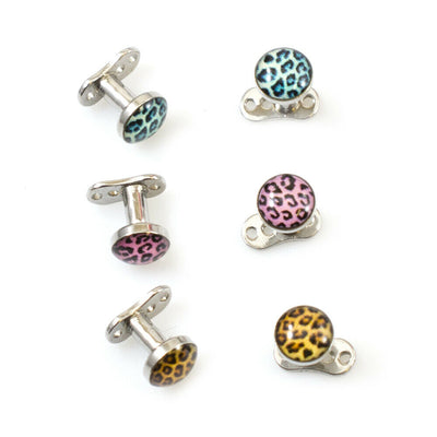 Dermal Top and Anchor with Tiger Pattern pack of 6