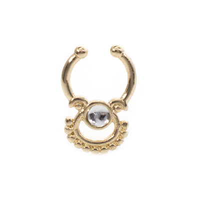 Septum Hanger with bottom fan Design 8 mm Drop Length