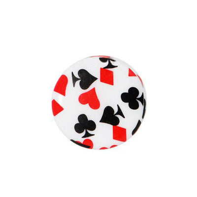 Ear Plugs playing cards design Saddle plugs sold as a pair