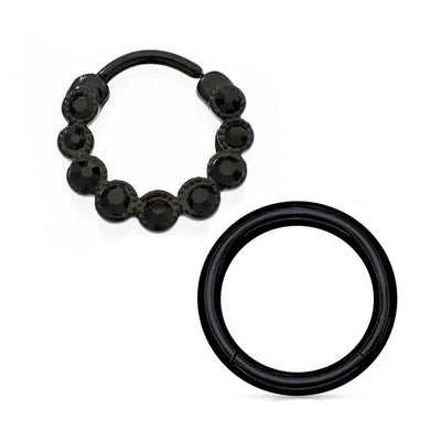 Septum Clicker Pack of 2 Perfect to Cartilage Tragus Rook Piercings 16g