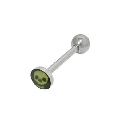 Skull Head Tongue Barbell