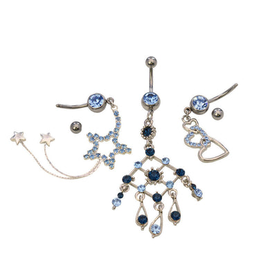 Pack of 20 Randomly Pick Fancy Dangle Belly Button Ring 316l Surgical Steel 14ga