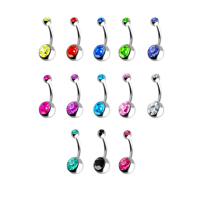 15 Pcs 14G Belly Button Rings Belly Rings for unisex Belly Piercing Jewelry