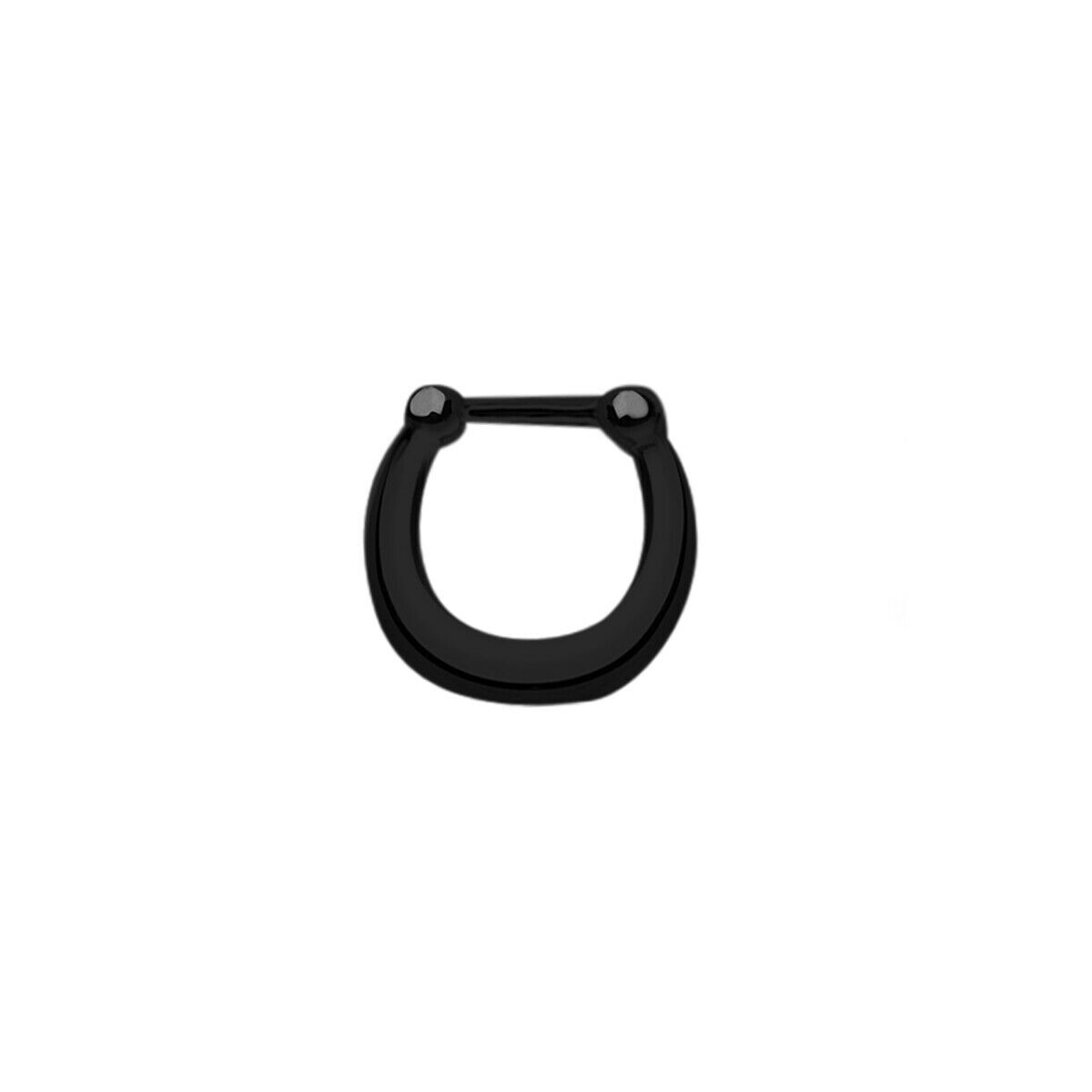 Small Smooth Surface Septum Ring Clicker Surgical Steel 16g