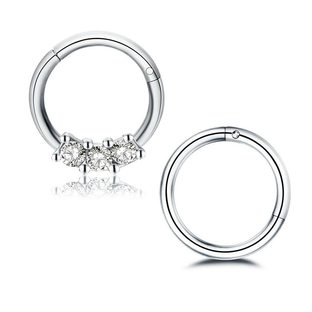 Septum Clicker Pack of 2 Perfect to Cartilage Tragus Rook Piercings 16g