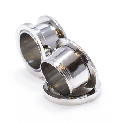 Pair of Vintage Anchor 316L Surgical Steel Screw Fit Plug - 7 Sizes Available