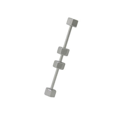 Industrial Barbell Surgical Steel Scaffold Ear Barbell Ring Piercing Jewelry 14G