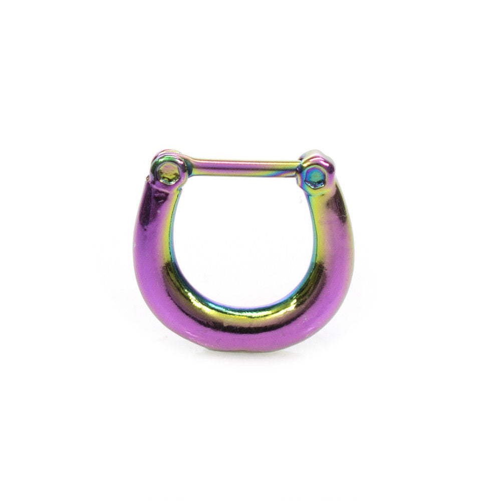 Septum Clicker Ring with Polish Surface 16g Cartilage Septum Tragus Rook