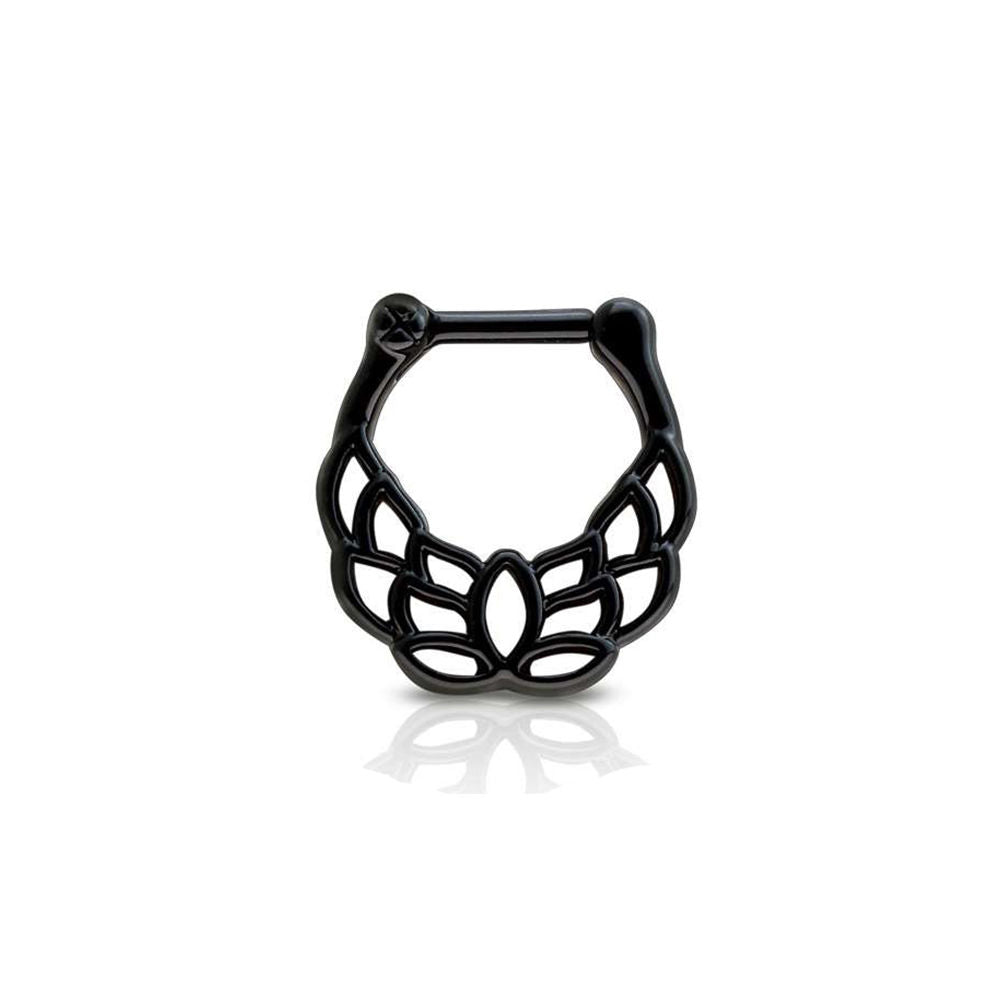 Septum Clicker 16G Unique Design Surgical Steel Anodized - Sold Each