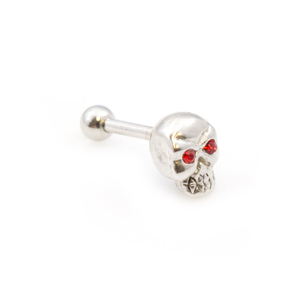 Ear Cartilage Jewelry with Skull Design 16g
