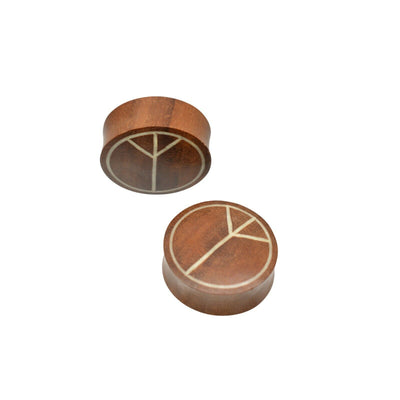 Plugs Organic Peace Design Saddle Fit  Sold as a Pair Large Gauge- Wholesale