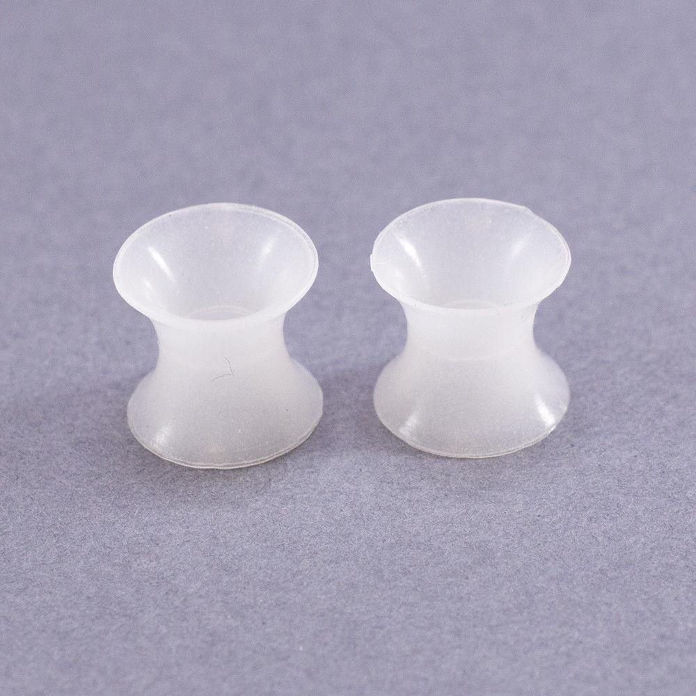 Ear Plugs / Tunnels Sold by Pair made of Soft Thin Silicone Glow in the dark