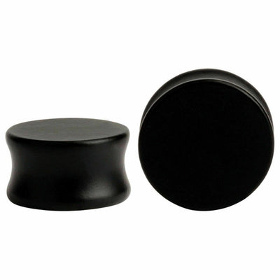 Plugs Organic Black Arang Wood Saddle Sold as a Pair Large Gauge- Wholesale