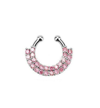 Non-Piercing Septum Ring 316L Surgical Steel- Variety-Sold Each