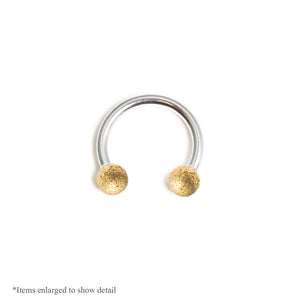 16ga Horseshoe Circular Barbell - Nose, Lip, Cartilage, Septum - Vintage Finish