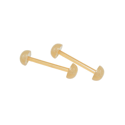 Flesh Color Retainers 14G BioFlex Material