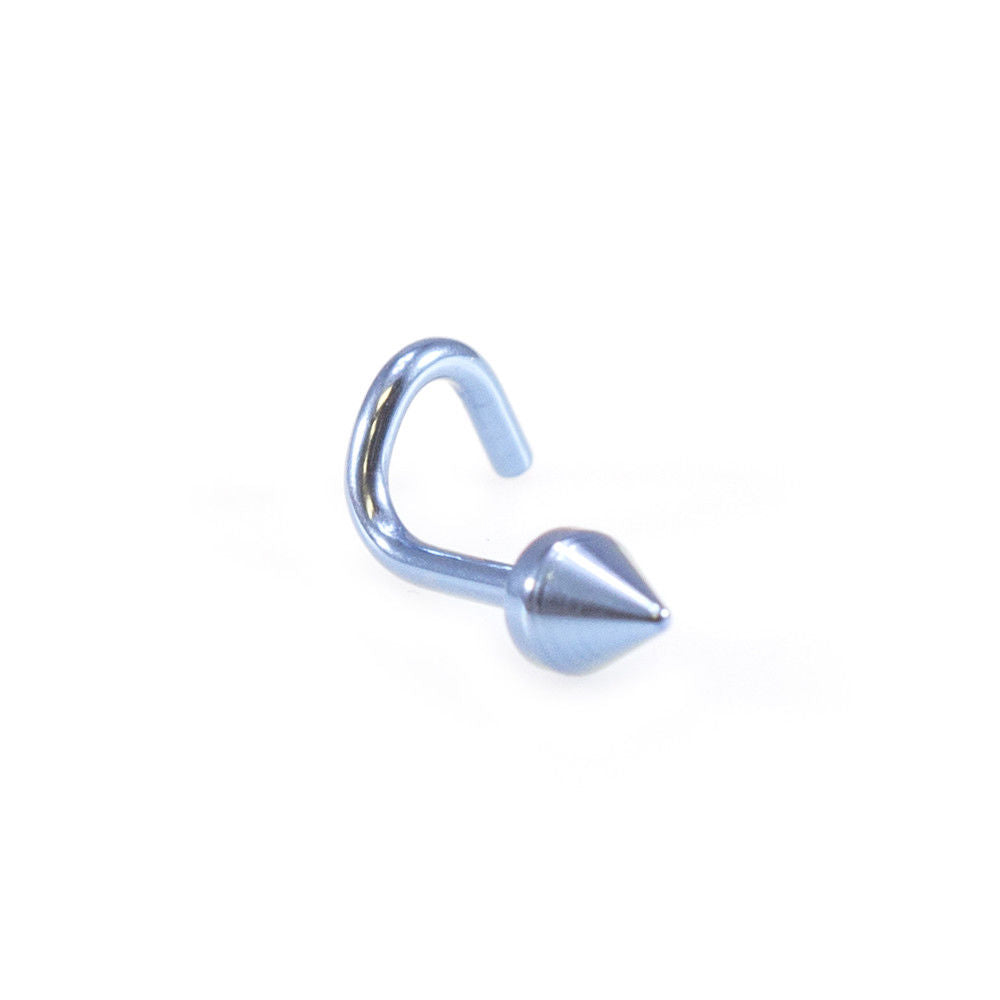 Nose Screw / Stud / ring 18g Titanium with 3mm Spike End