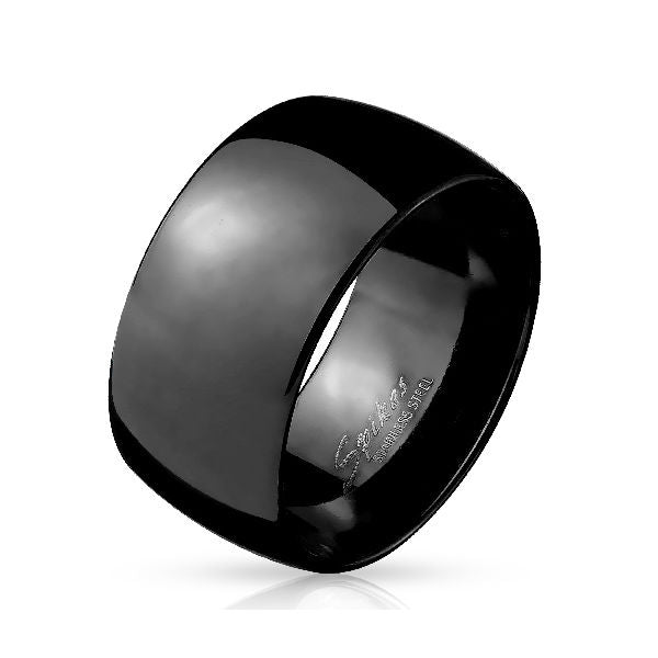 Dome Stainless Steel Wide Band Ring