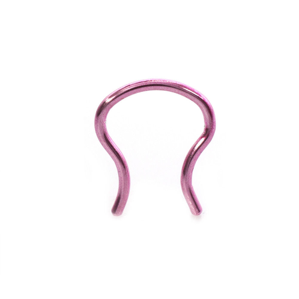 Septum Ring Retainer Multiple Colors Available Ion Plated 16g