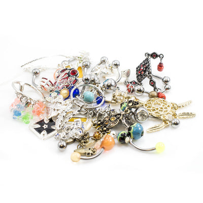 Belly Button Ring Pack of 20 Navel Ring Randomly Picked 14g