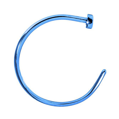 Nose Hoop Ring 22 Gauge (0.75mm) Stainless Steel IP - Sold Each