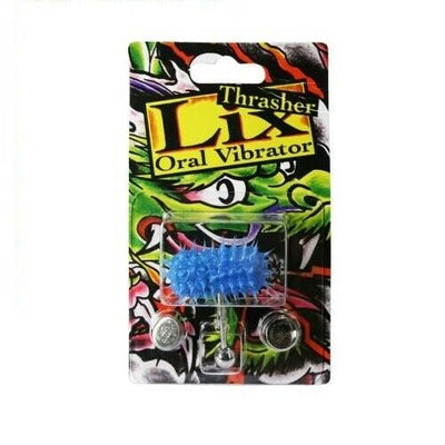 Lix Silicone Spikes Vibrator Tongue Ring Blue 14G