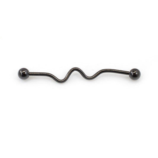 Industrial Barbell with curved bar design 14G