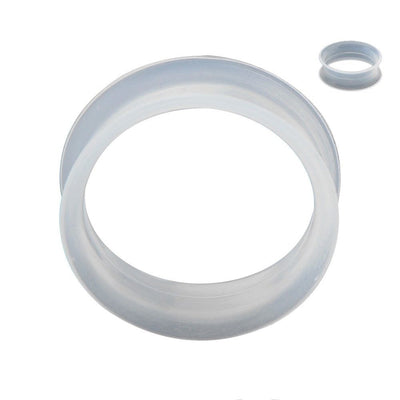 Super Thin Silicone Double Flared Tunnels - Sold in Pairs - 6 Colors Available