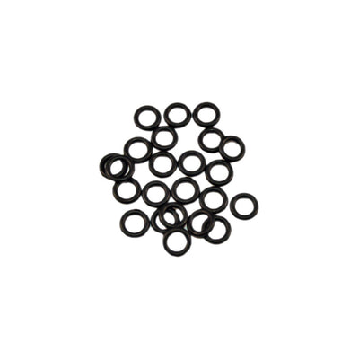 Black Rubber Band Replacement O-rings 0G 8MM Ear Plugs Tunnels - 10 Pieces