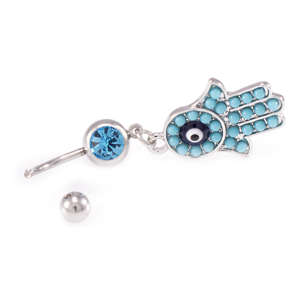 Belly Button Ring Pack of 3 / Tree of life, Infinite love, Hamsa Hand Anchor Owl