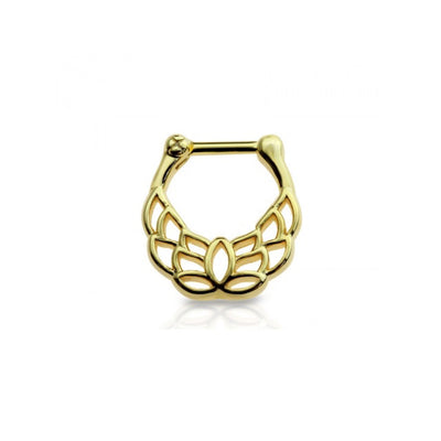 Septum Clicker 16G Unique Design Surgical Steel Anodized - Sold Each