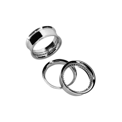 Bali Style Double Flare Screw Surgical Steel Plugs - 11 Sizes