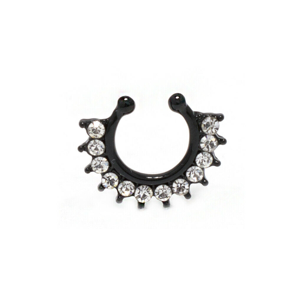 Non-Piercing Septum Ring 316L Surgical Steel- Variety-Sold Each