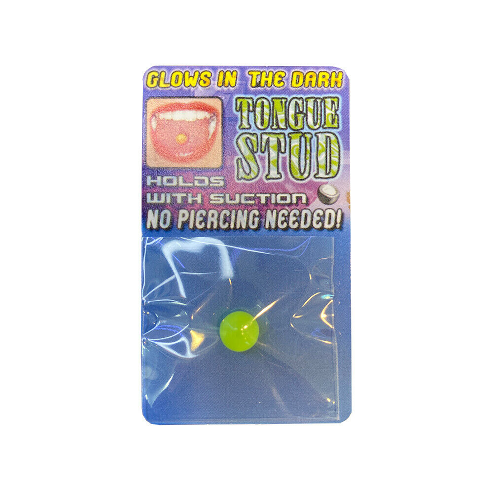 Faux Tongue ring stud Suction Cup No Hole