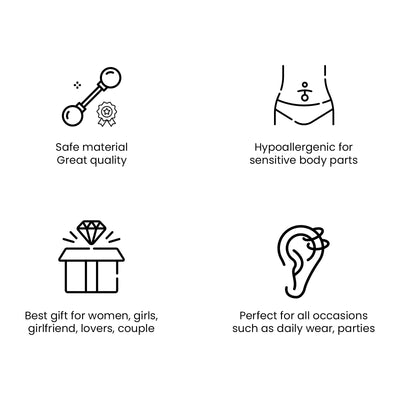 Nose Ring Hoop 14K Solid Gold 20G Nose Jewelry 8mm