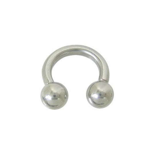 Horse Shoe Ring Surgical Steel Ball Beads 14G 6mm