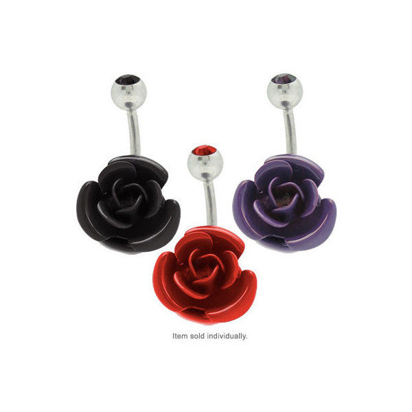 Rose Flower Belly Button Ring - BROSE