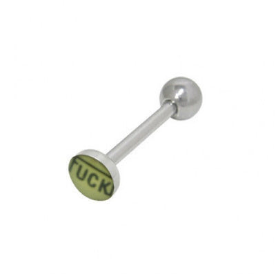 F*ck Logo Tongue Barbell