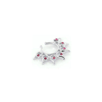 Non-Piercing Half Heart Nipple Shield w/ Gems