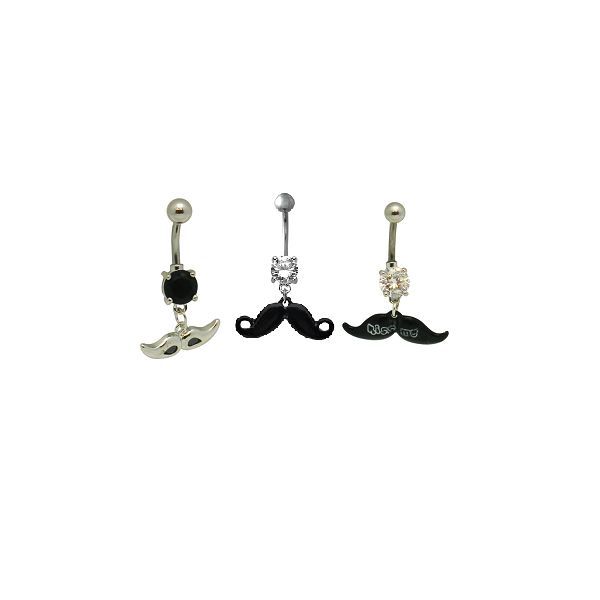 Set of Belly Button Ring 3 Pieces