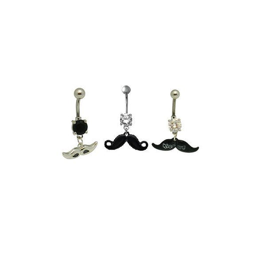 Set of Belly Button Ring 3 Pieces