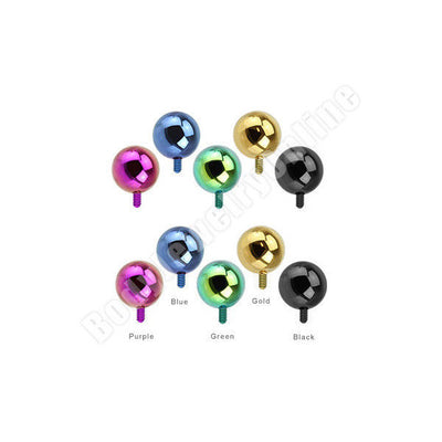 10pc Titanium Anodized Ball Dermal Top