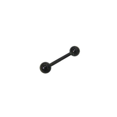 Barbell Tongue Ring Black Titanium (12mm)